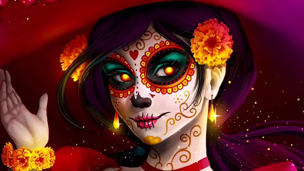 carta da parati la catrina,illustrazione,avvicinamento,arte,evento,animazione