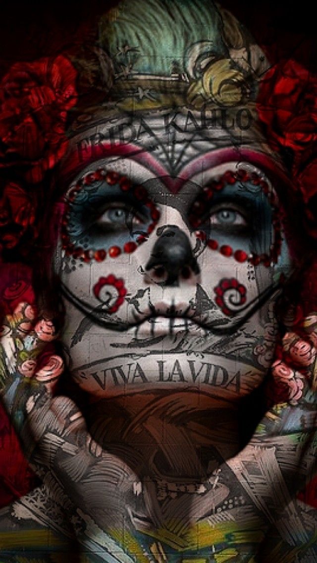 la catrina wallpaper,face,clown,head,skull,bone