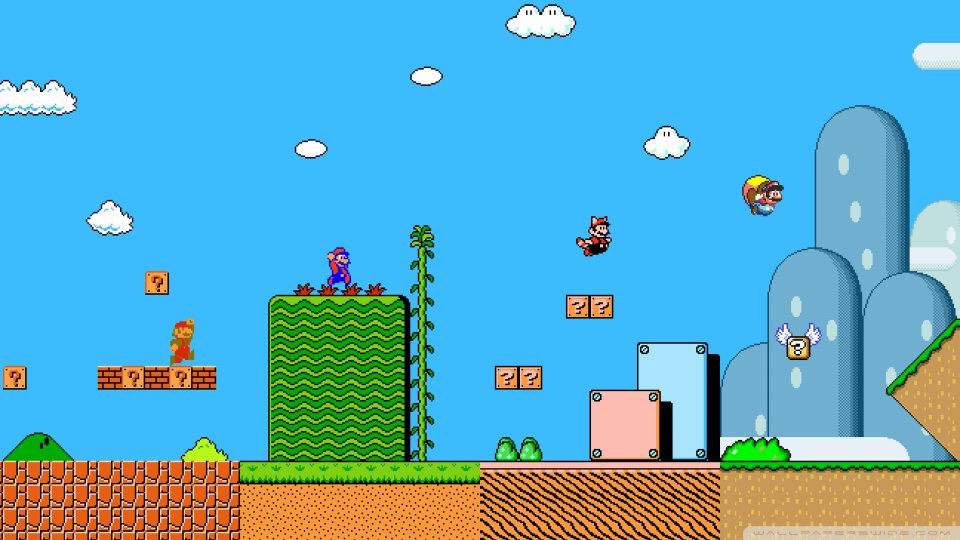 wallpaper de mario,games,adventure game,illustration,screenshot,fictional character