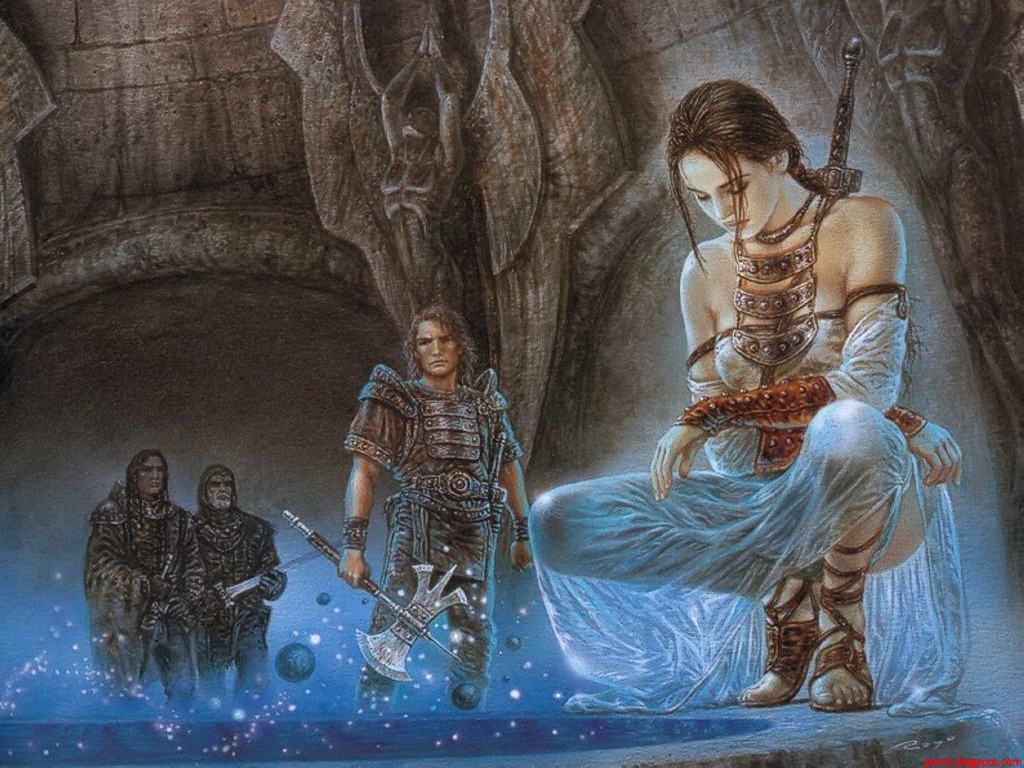 luis royo wallpaper,cg artwork,mythology,art,painting,illustration