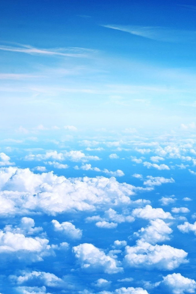 iphoneのための空の壁紙,空,雲,昼間,青い,雰囲気