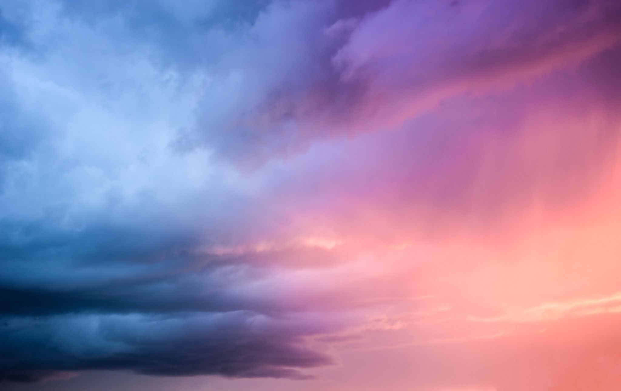 空のhdの壁紙1080p,空,雲,昼間,ピンク,青い