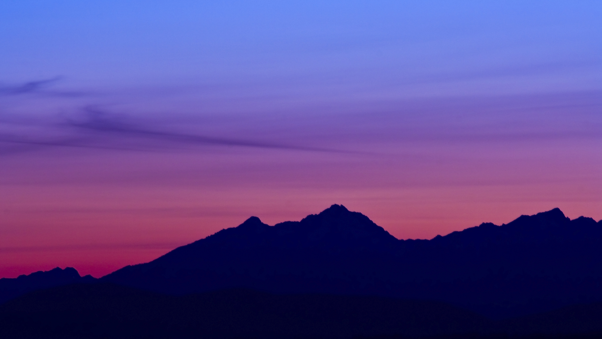 sfondi cielo hd 1080p,cielo,ultimi bagliori,blu,montagna,orizzonte