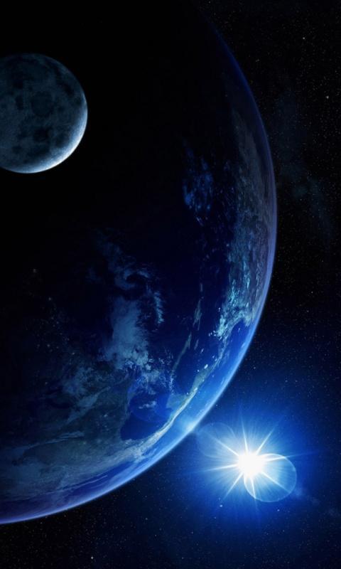 redmi 참고 3의 hd 월페이퍼,대기권 밖,행성,분위기,천체,푸른
