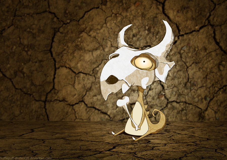cubone wallpaper,horn,illustration,animation,skull,bone