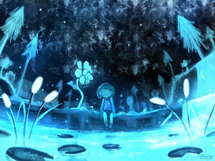 sans live wallpaper,water,aqua,organism,animation,illustration