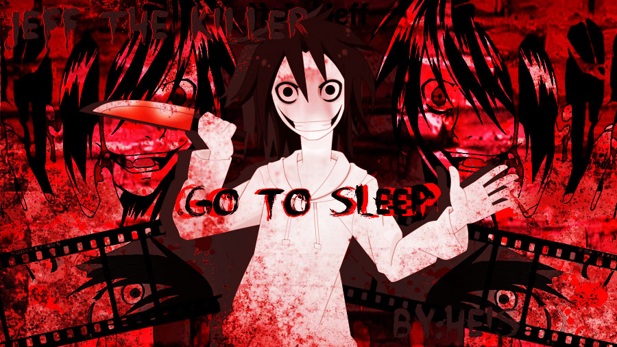 jeff the killer wallpaper hd,red,graphic design,fiction,anime,font