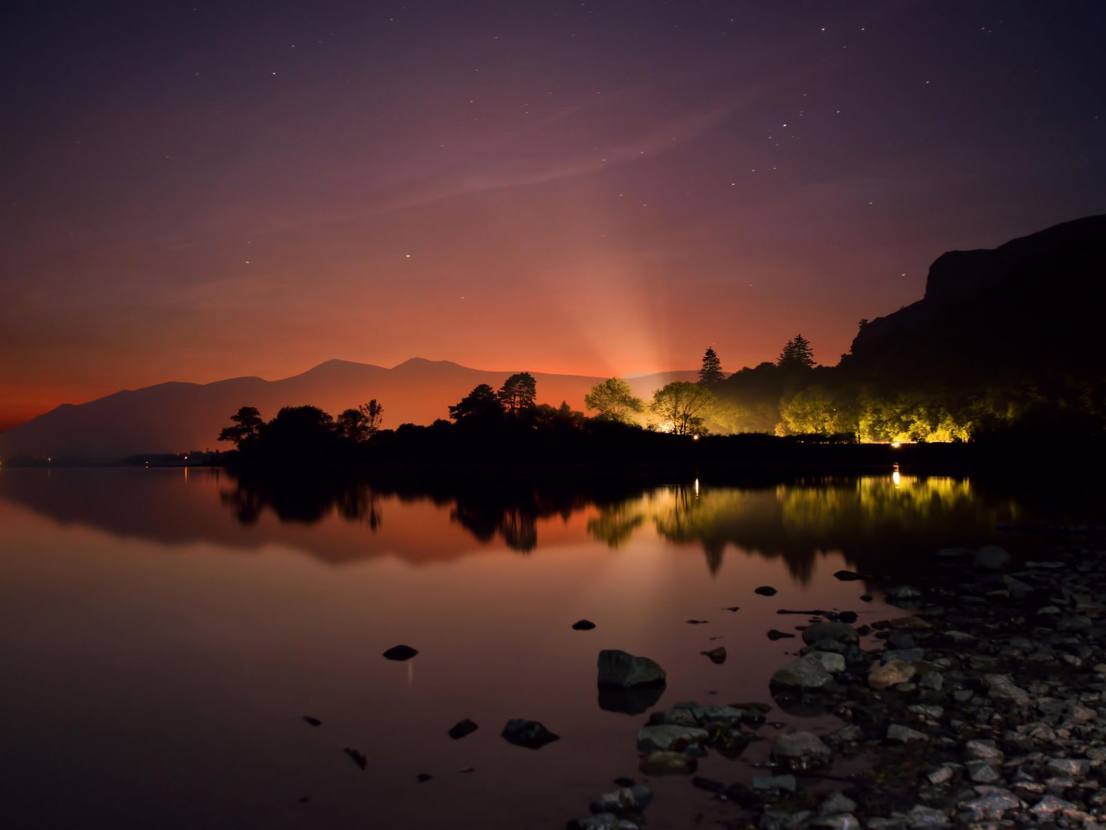 fond d'écran de nuit d'été,ciel,la nature,réflexion,l'eau,paysage naturel