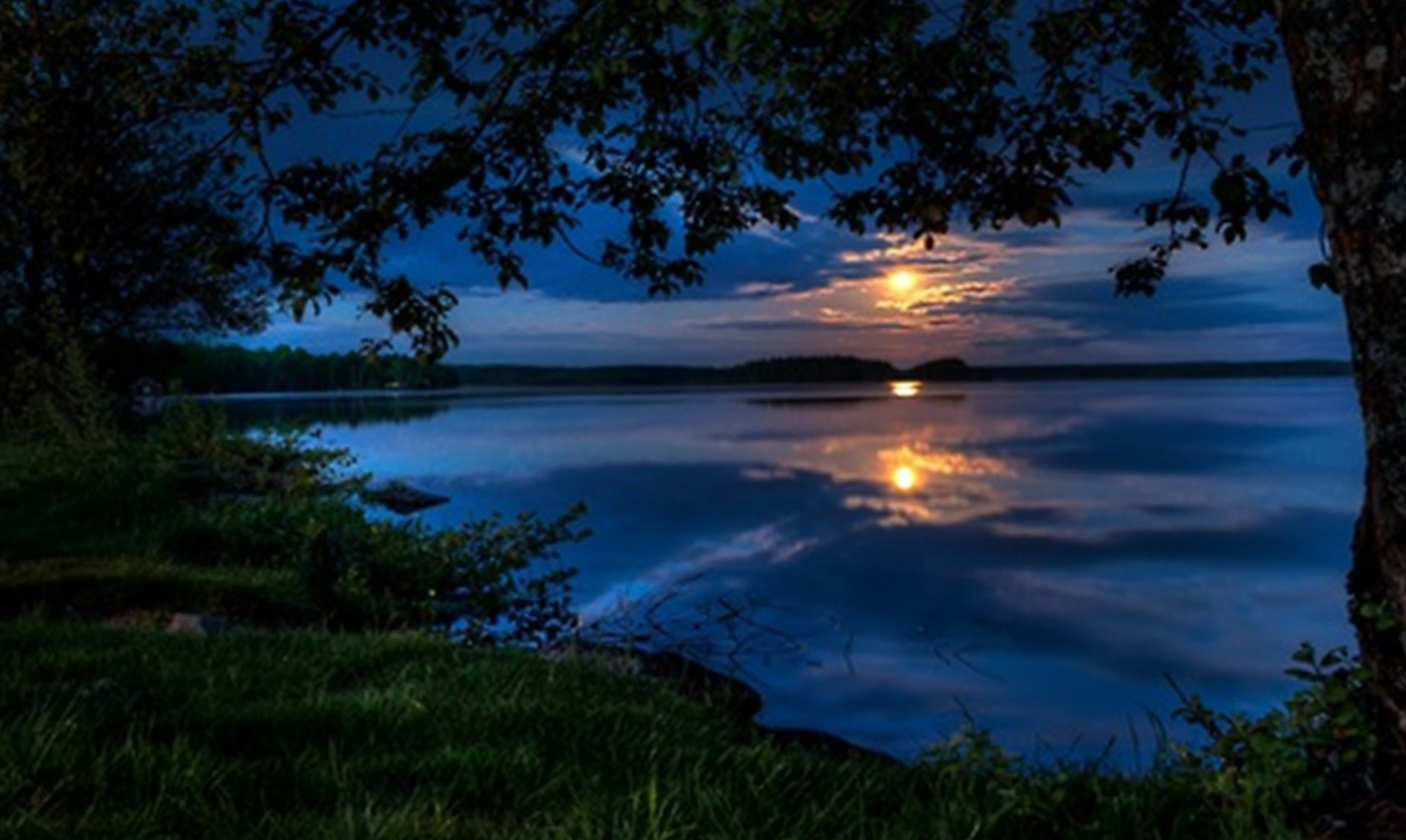 noche de verano fondo de pantalla,cielo,naturaleza,paisaje natural,agua,azul
