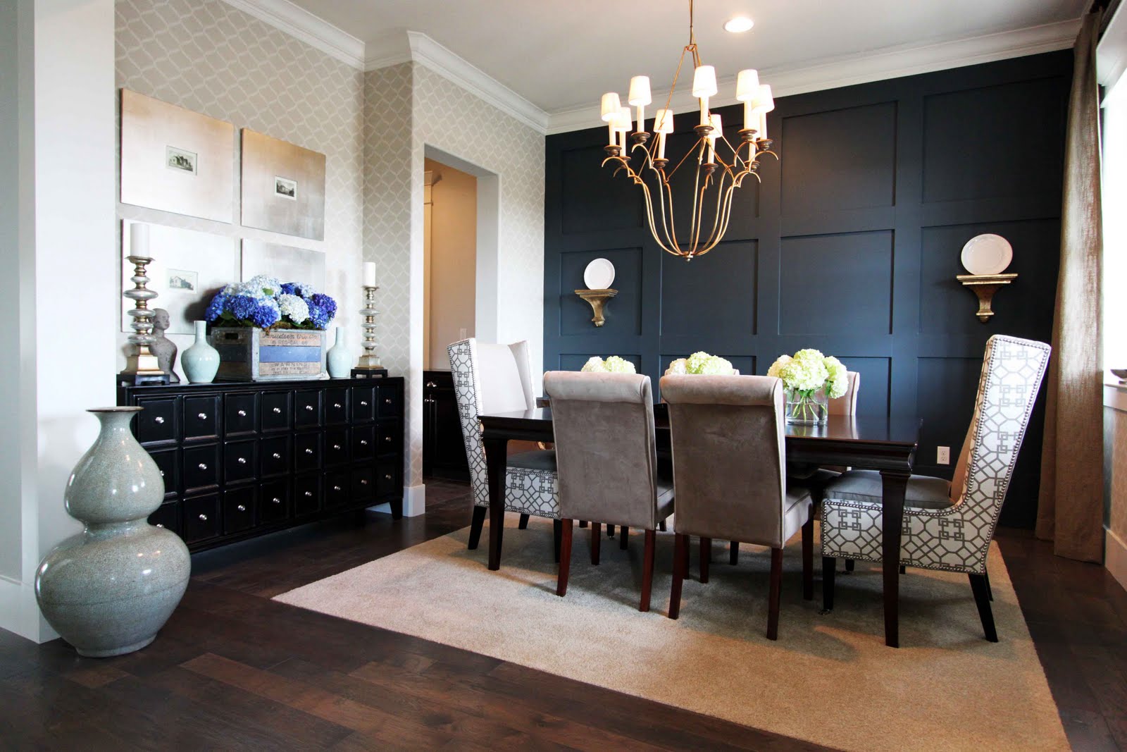 dining room wallpaper accent wall,dining room,room,property,furniture,interior design