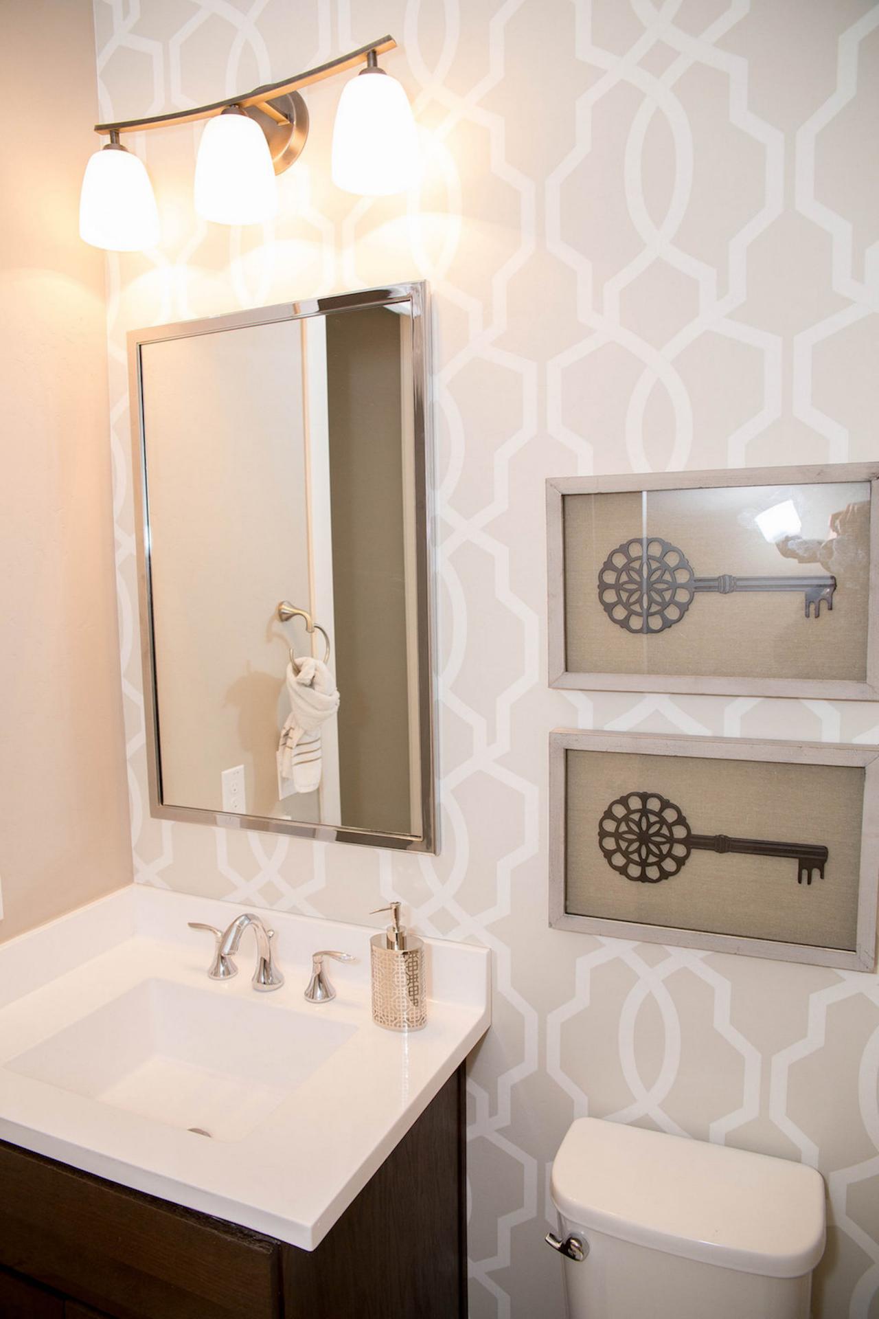 wallpaper for small bathrooms,bathroom,room,property,tile,interior design