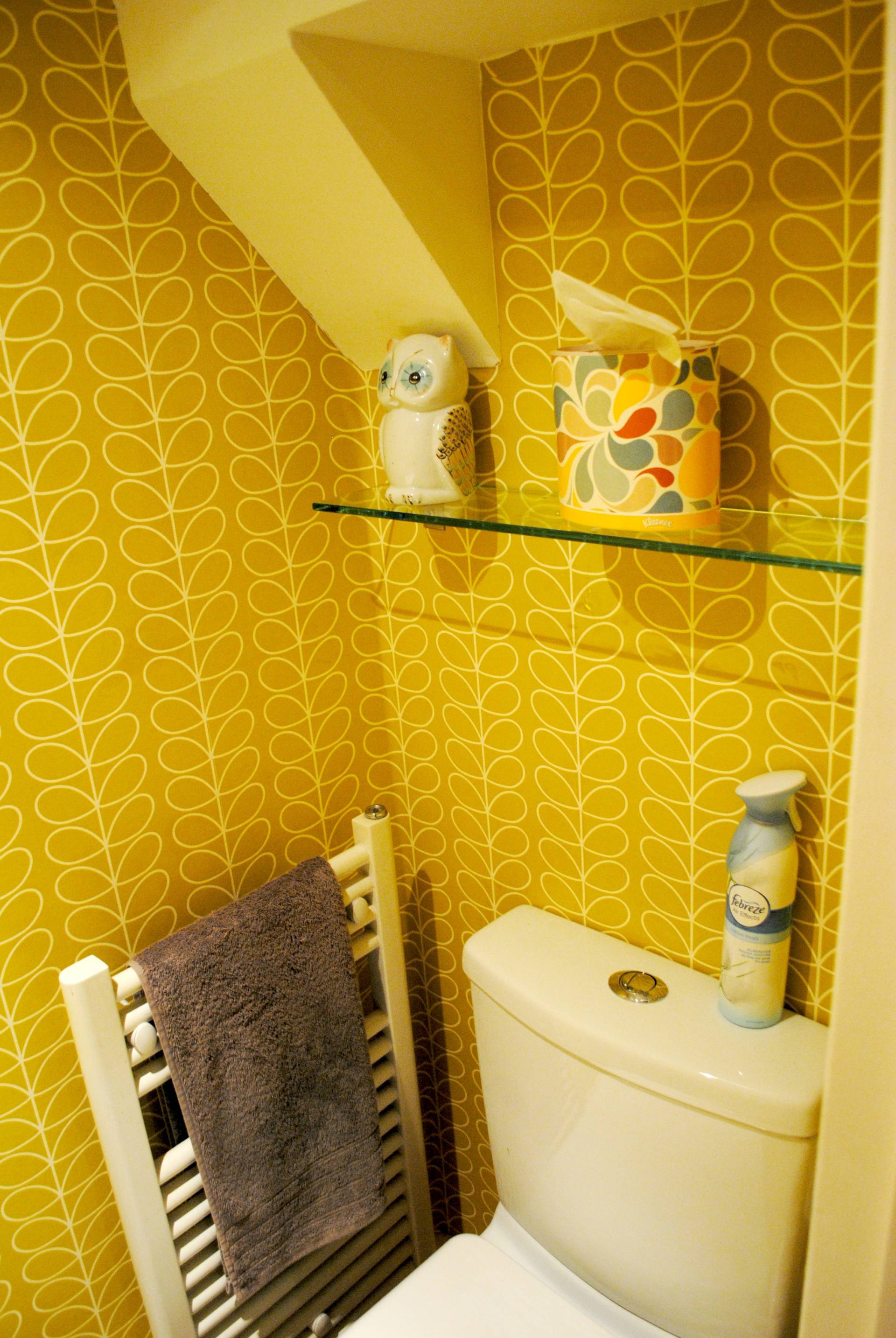 downstairs toilet wallpaper,bathroom,room,property,toilet,yellow