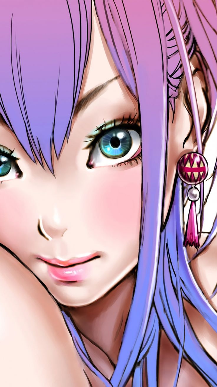 girl wallpapers for android,face,cartoon,hair,cg artwork,anime