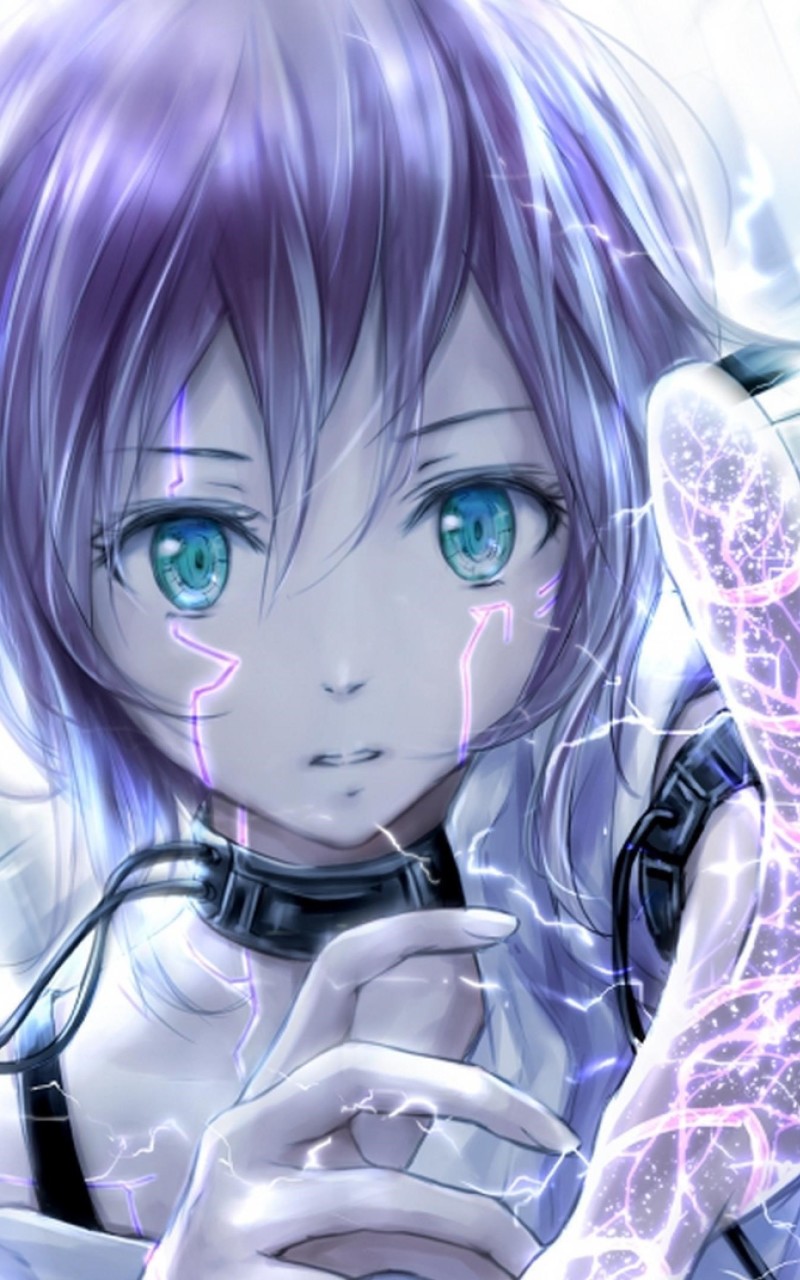 sfondi ragazza per android,cartone animato,anime,viola,cg artwork,viola