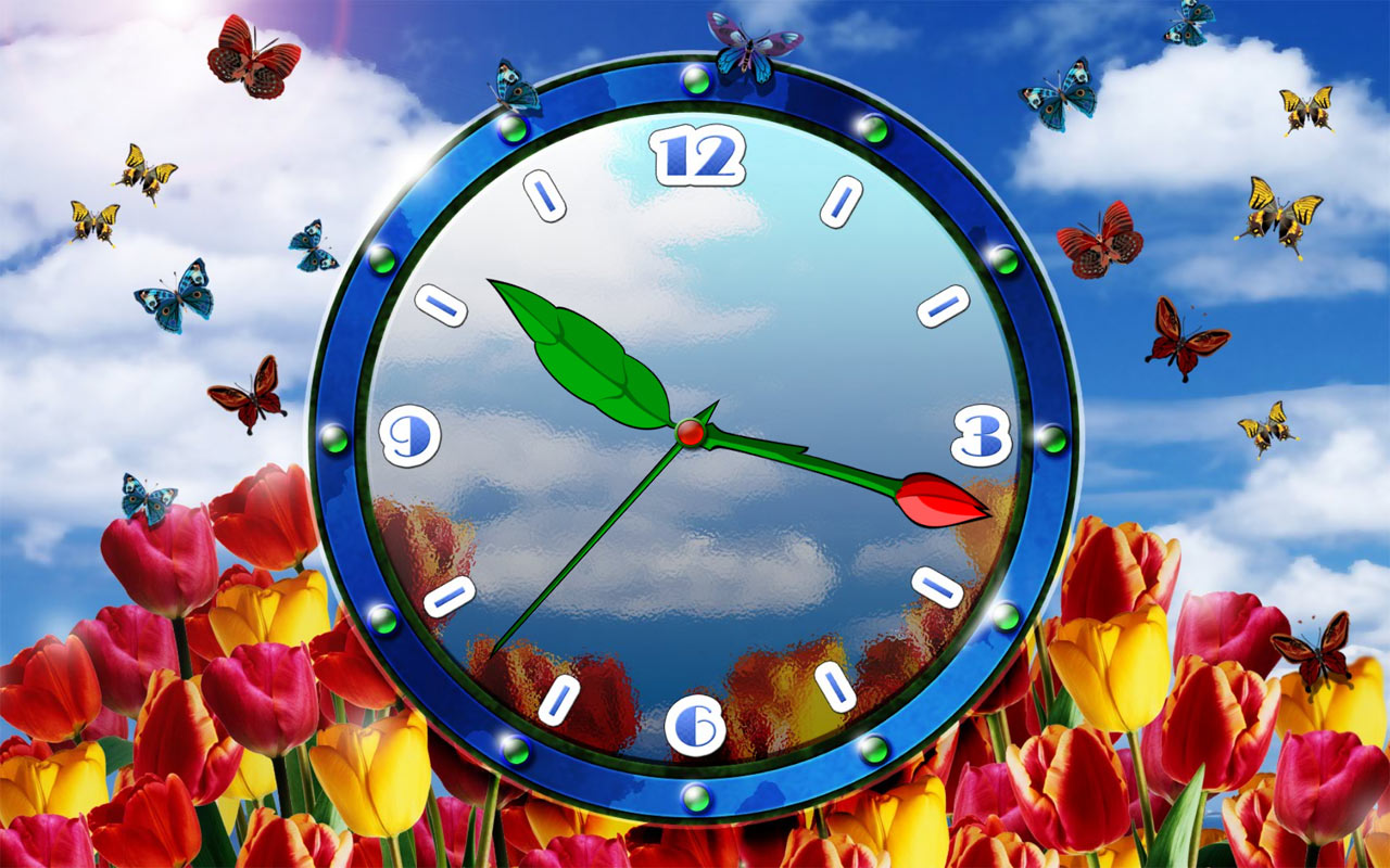 amore orologio live wallpaper,natura,blu,giorno,cielo,orologio