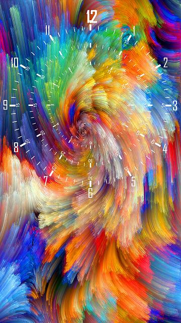 love clock live wallpaper,painting,modern art,acrylic paint,watercolor paint,art