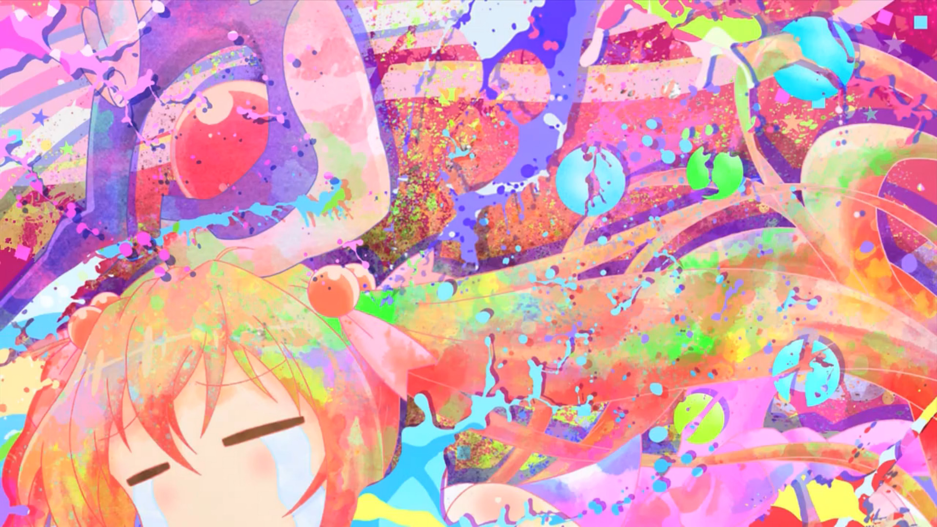 colorful anime wallpaper,art,psychedelic art,child art,visual arts,modern art