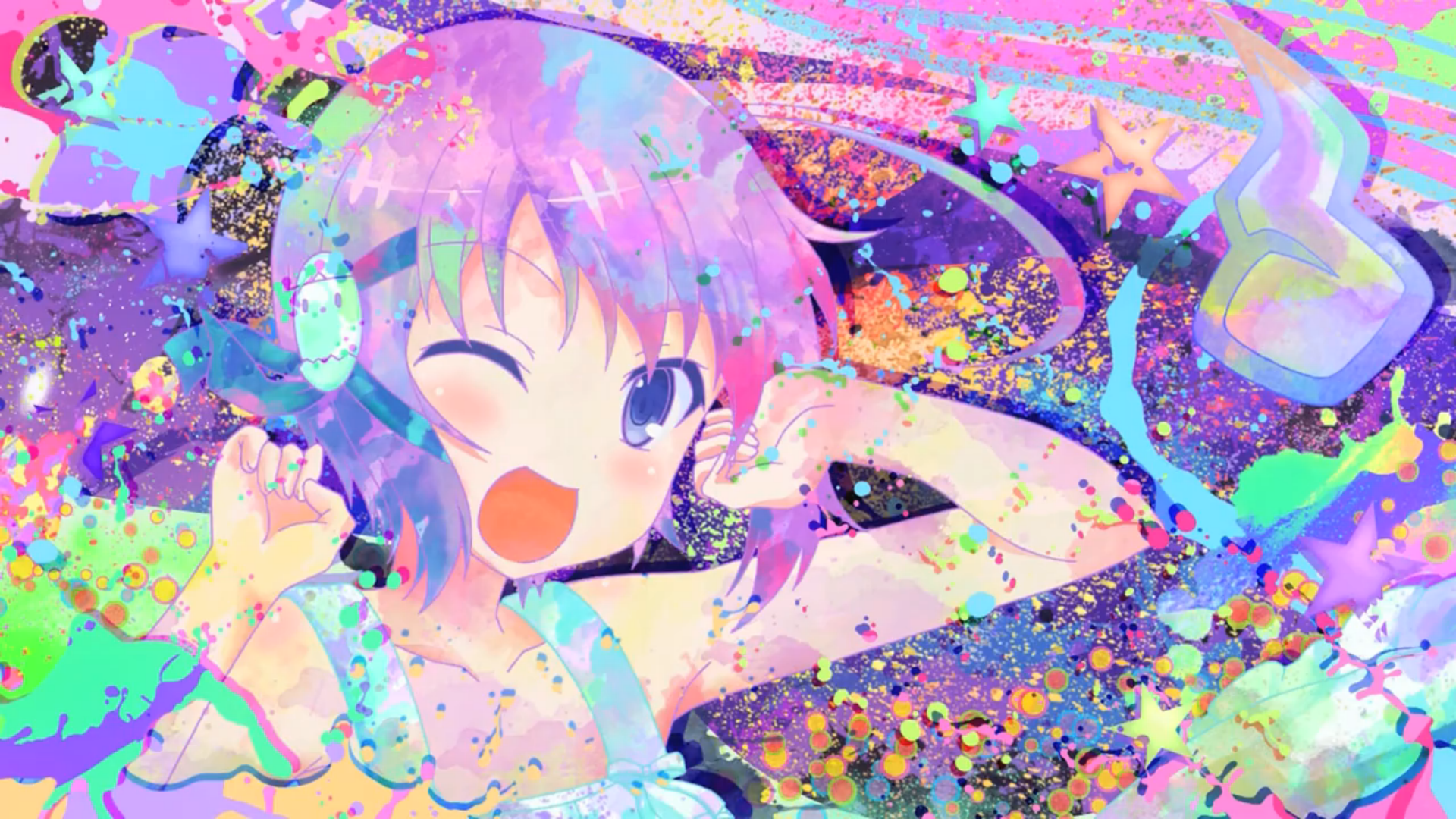 colorful anime wallpaper,purple,illustration,violet,art,graphic design