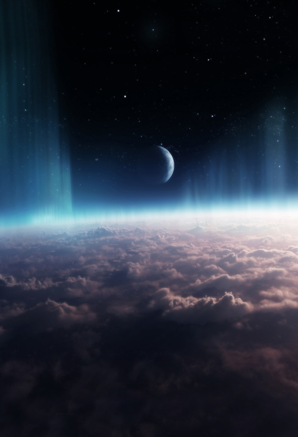 iphone parallax wallpaper,atmósfera,cielo,espacio exterior,objeto astronómico,espacio