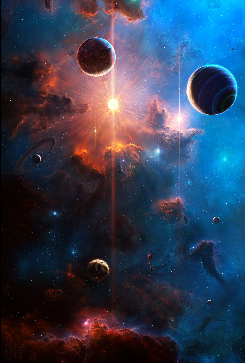 iphone parallax wallpaper,espacio exterior,cielo,espacio,atmósfera,objeto astronómico