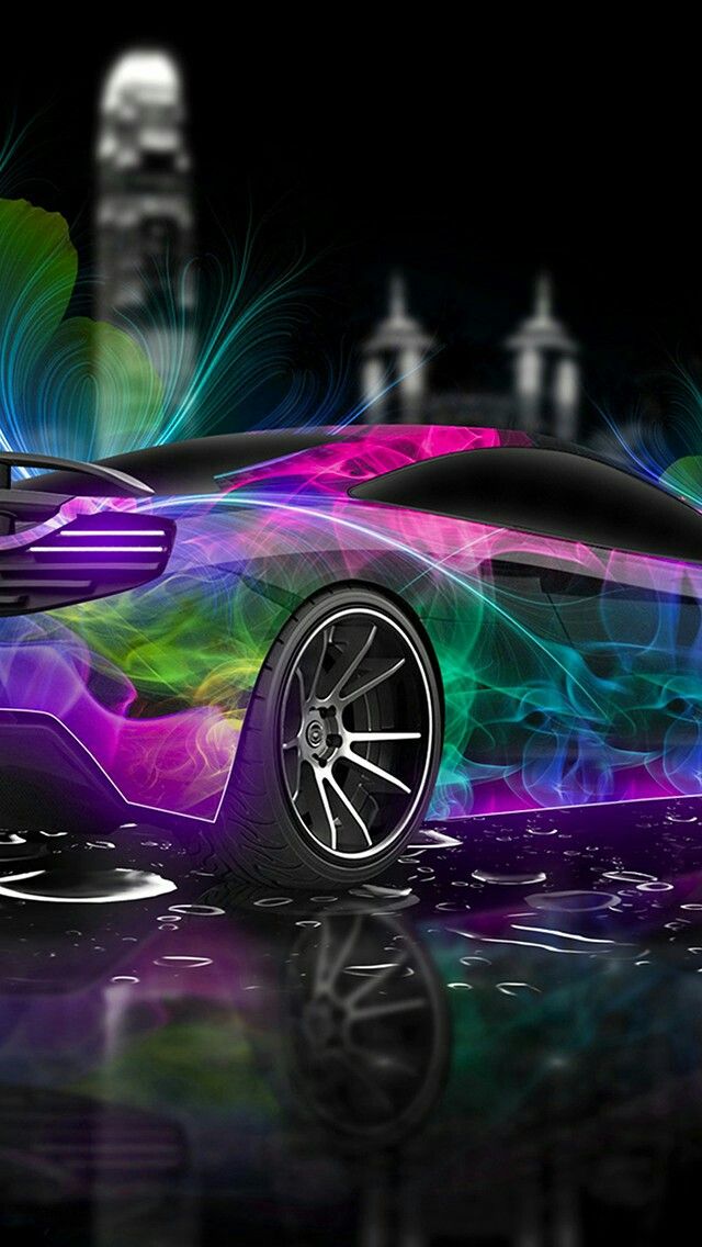 neon wallpapers for iphone,automotive design,vehicle,car,sports car,purple
