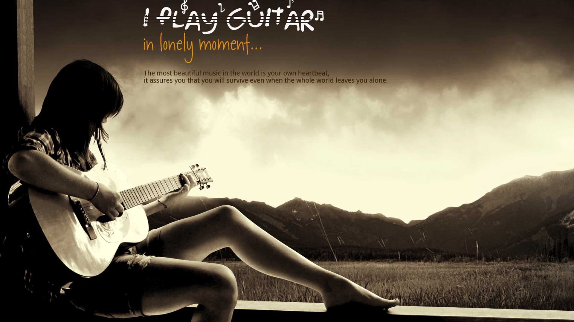wallpaper of girl with guitar,guitar,music,guitarist,plucked string instruments,acoustic guitar