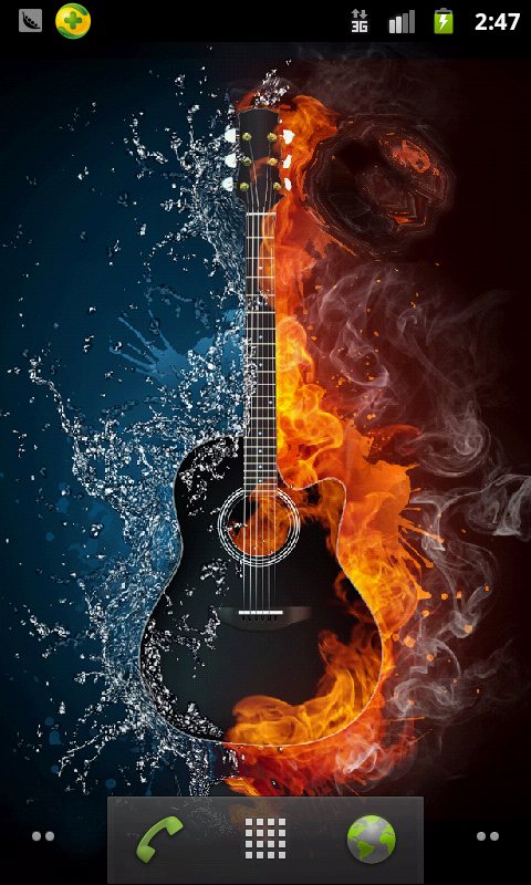 chitarra live wallpaper,chitarra,chitarrista,chitarra elettrica,strumenti a corda pizzicati,strumento musicale