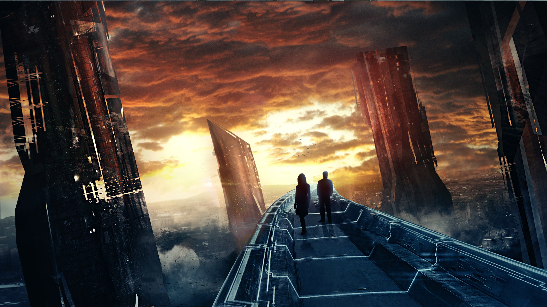 cloud atlas wallpaper,sky,architecture,future,cg artwork,skyscraper