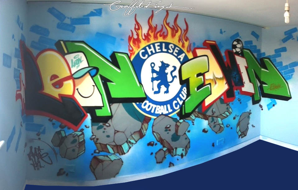 chelsea wallpaper for bedrooms,mural,art,graffiti,world,banner