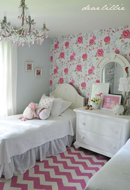 papier peint chelsea pour les chambres,chambre,chambre,meubles,lit,rose
