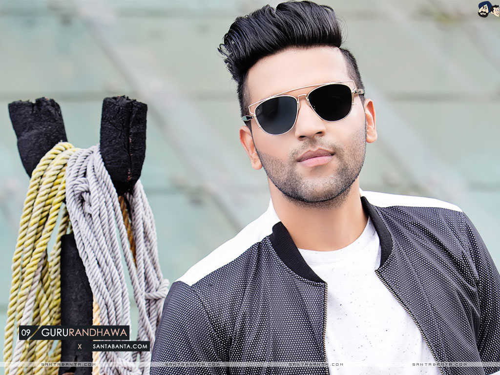 guru randhawa wallpaper herunterladen,brillen,haar,cool,sonnenbrille,schwarzes haar