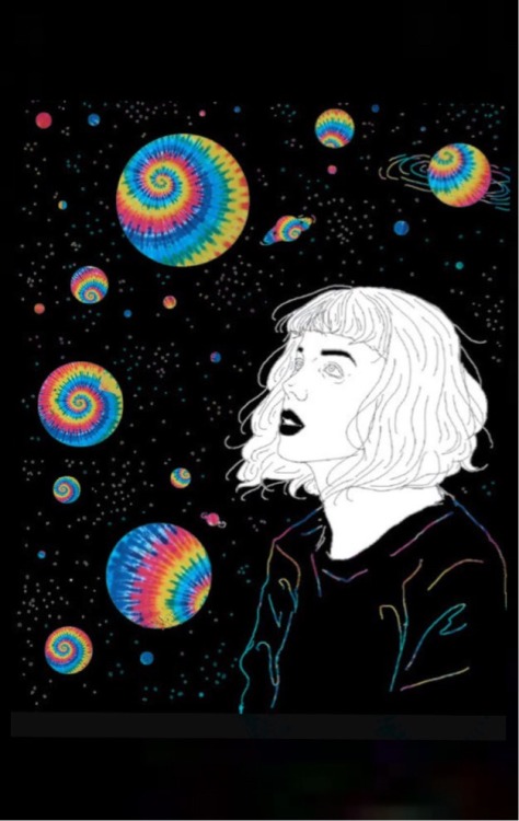 tumblr alien wallpaper,illustration,art,graphic design,psychedelic art,circle