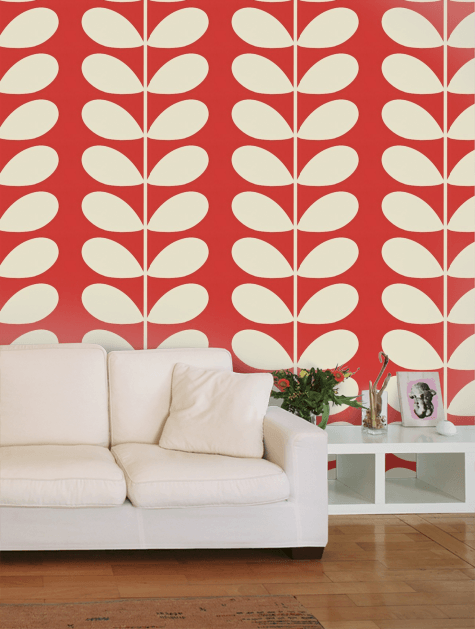 stem wallpaper,wall,red,wallpaper,living room,room