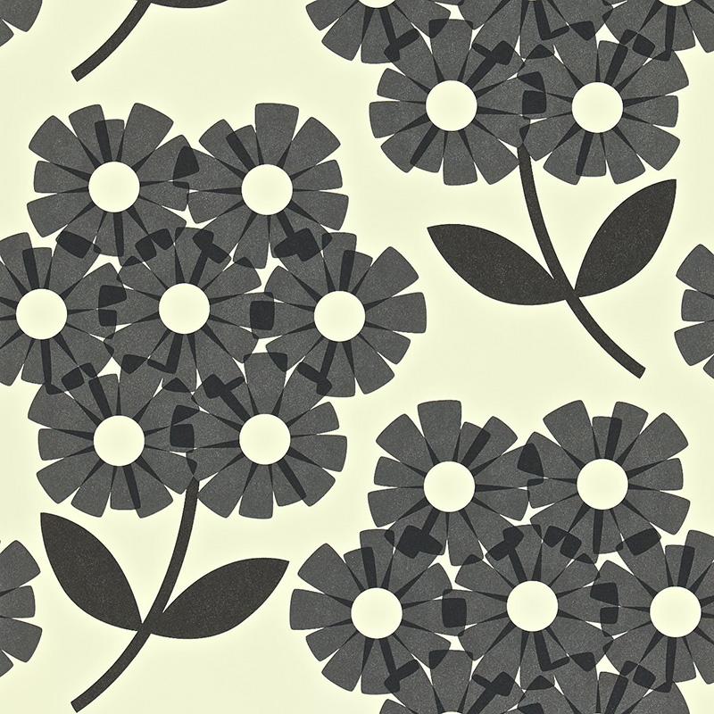 carta da parati simile a orla kiely,modello,bianco e nero,fiore,fotografia in bianco e nero,design