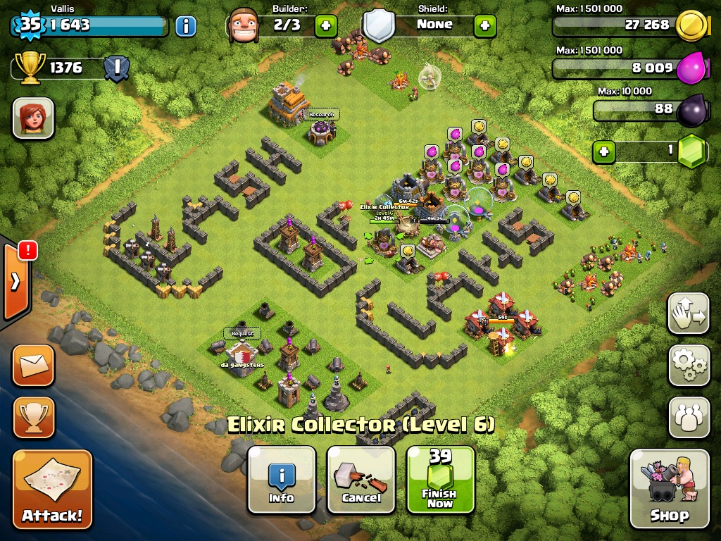 wallpaper clash of clans bergerak,pc game,strategy video game,games,screenshot,landscape