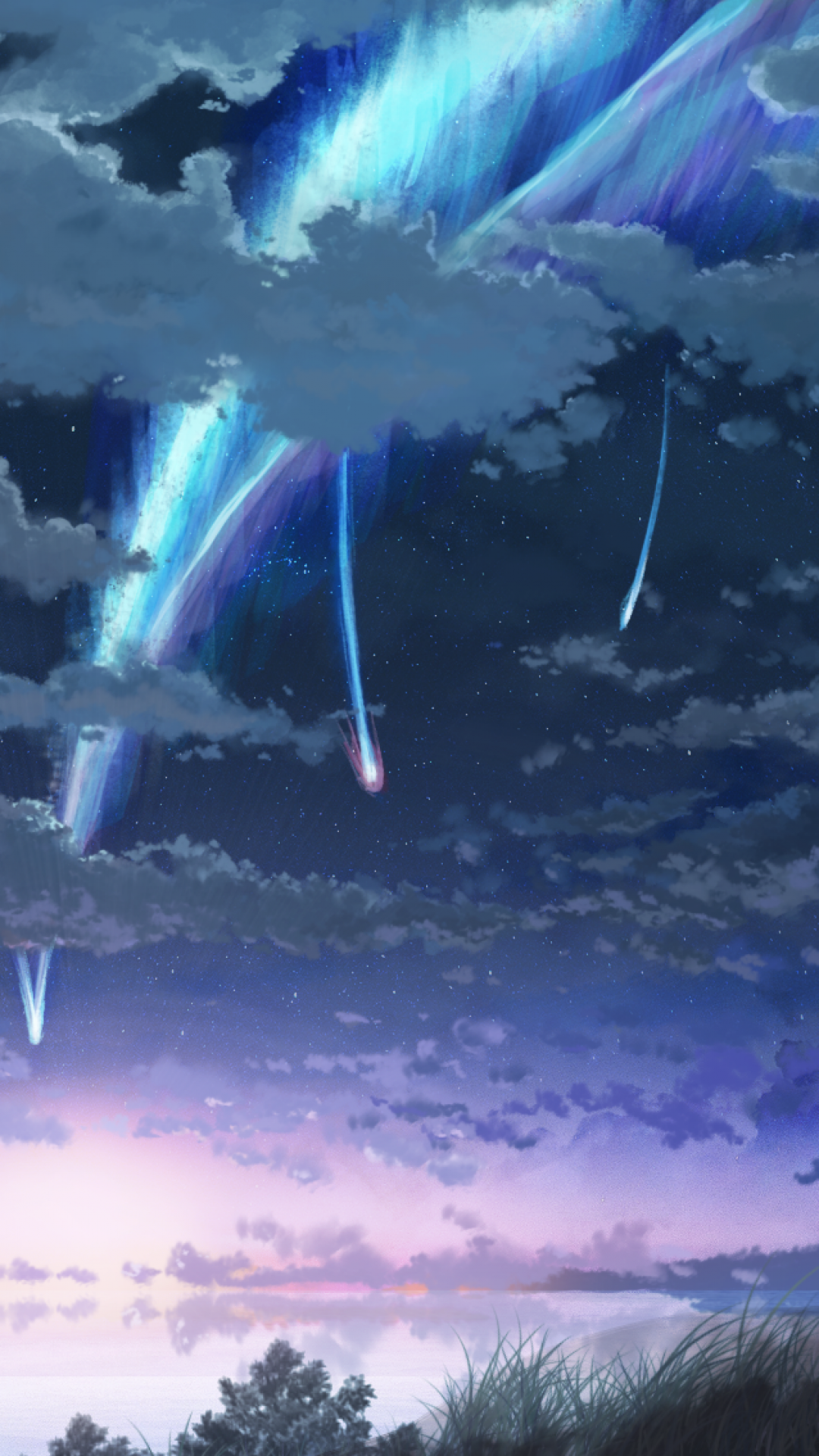 kimi no na wa wallpaper iphone,sky,atmosphere,cloud,cg artwork,anime