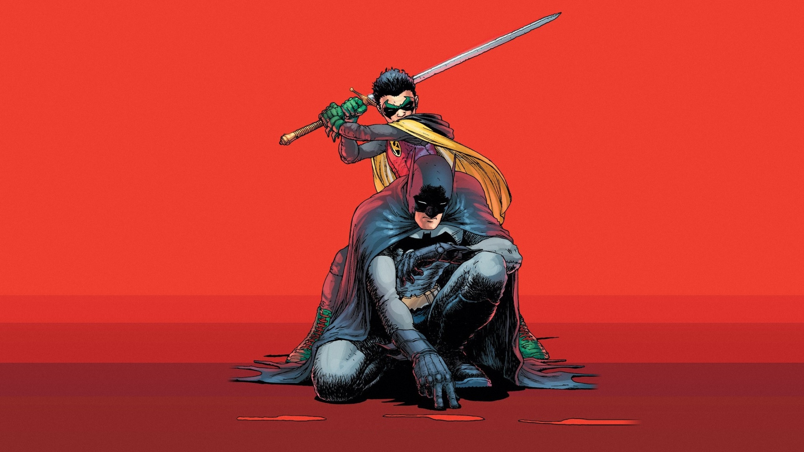 batman and robin wallpaper,fictional character,superhero,samurai