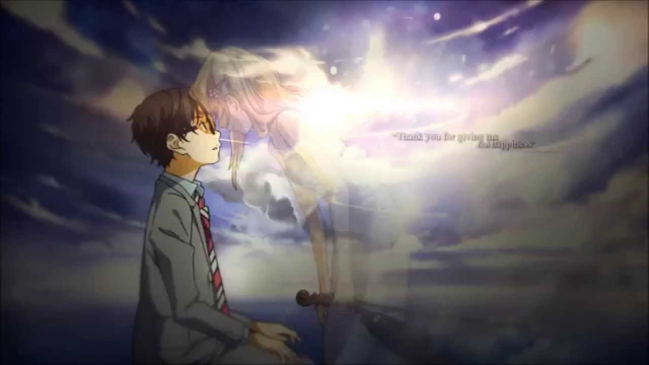 shigatsu kimi no uso wallpaper,sky,anime,cg artwork,cloud,space