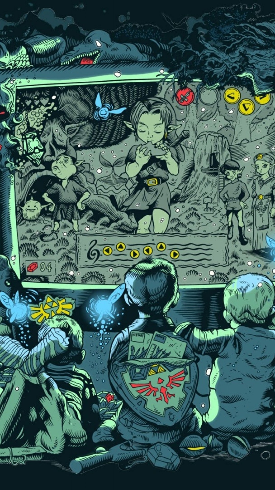 zelda mobile wallpaper,erfundener charakter,comics,fiktion,gerechtigkeitsliga,kunst