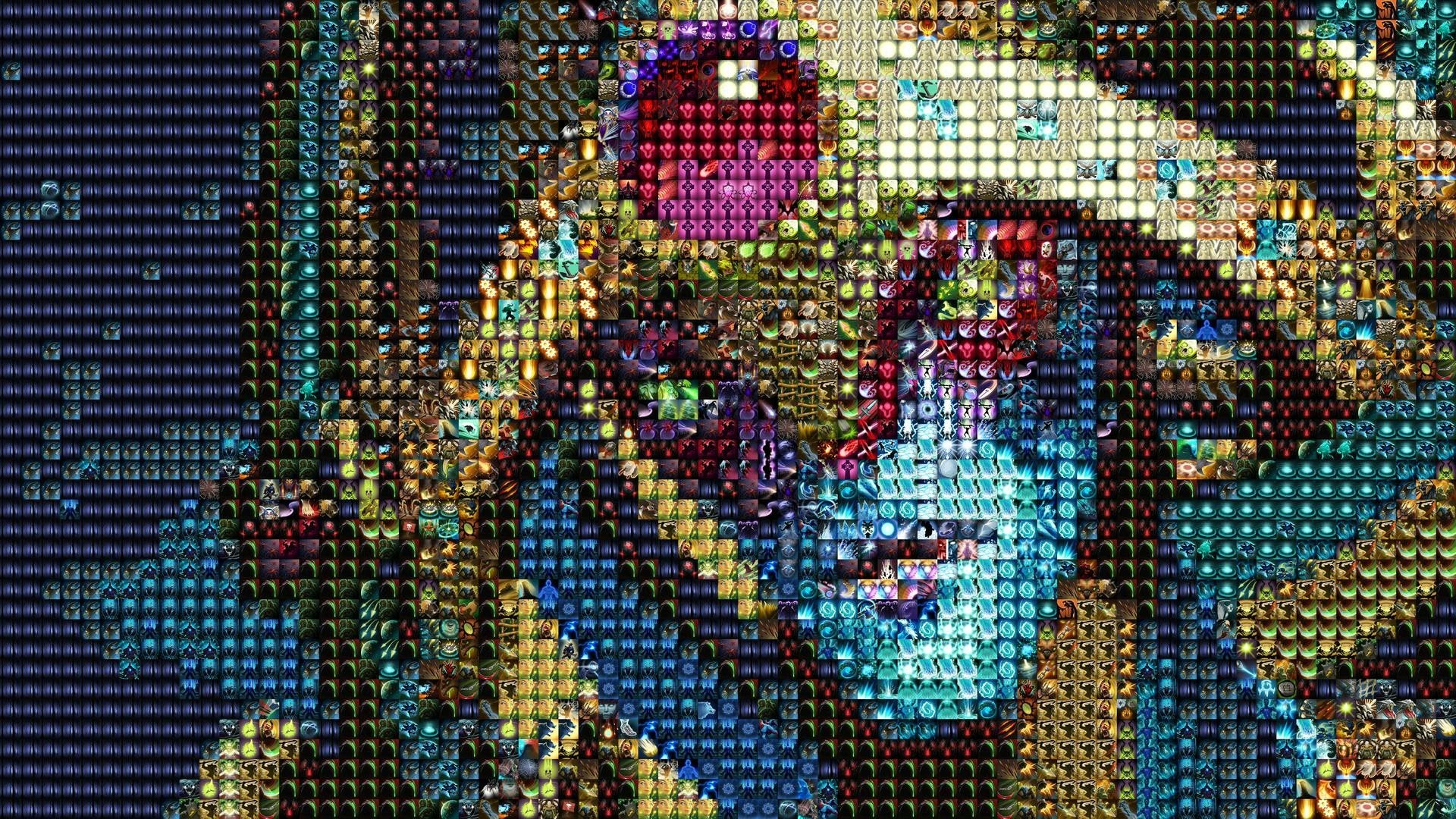 oracle wallpaper,mosaic,art,cross stitch,psychedelic art,embroidery