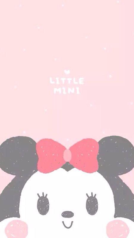 tsum tsum wallpaper android,rosa,cartone animato,font,illustrazione