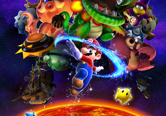 mario galaxy wallpaper,action adventure game,animated cartoon,adventure game,games,strategy video game