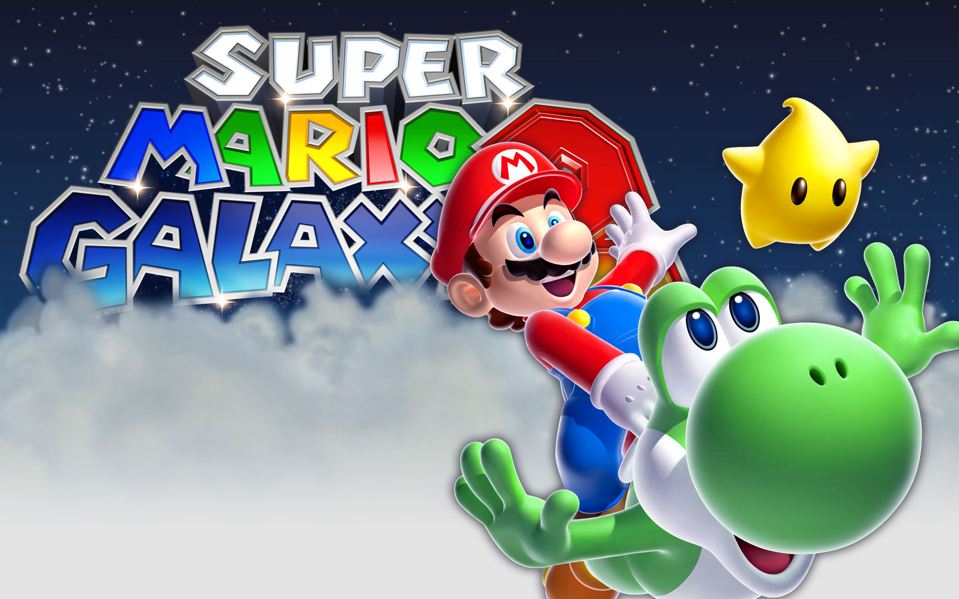 mario galaxy wallpaper,animierter cartoon,karikatur,mario,erfundener charakter,spiele