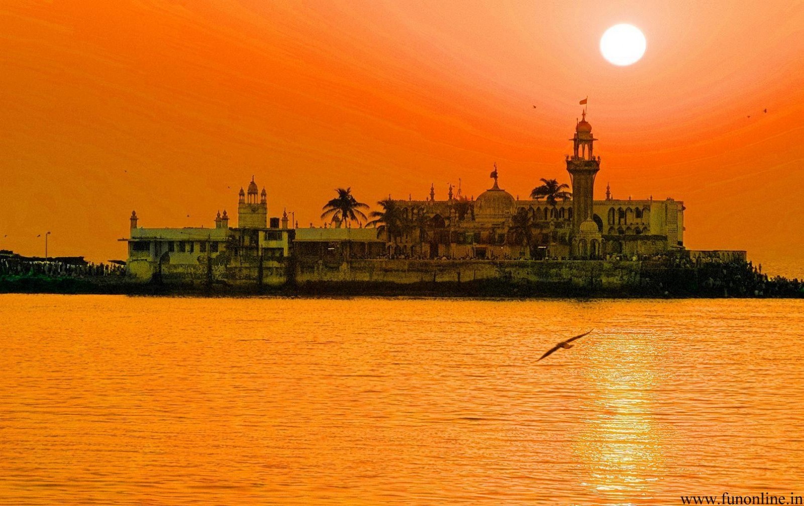 mumbai city wallpaper,sky,sunset,landmark,horizon,waterway