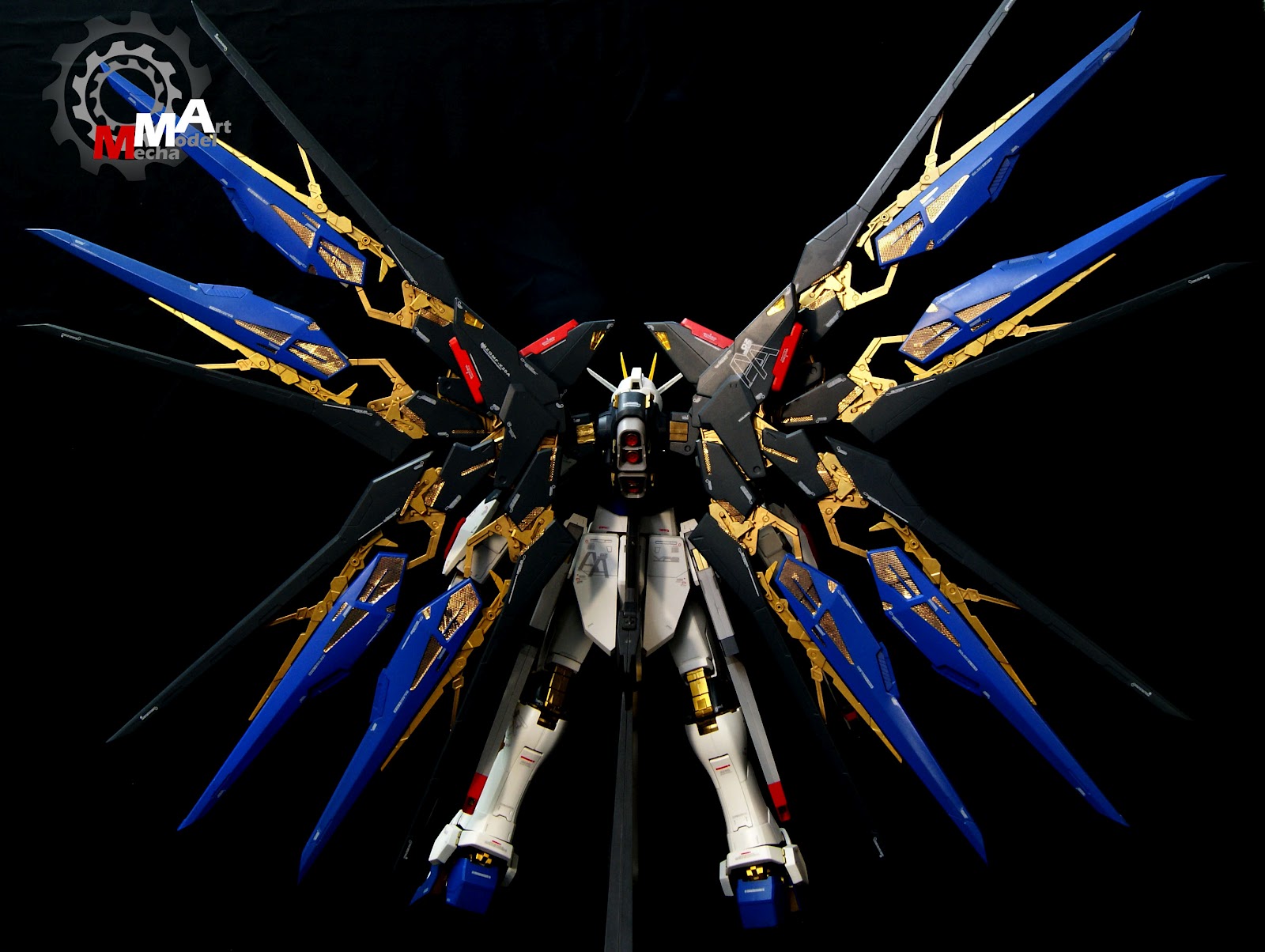 strike freedom gundam wallpaper,blue,cobalt blue,electric blue,action figure,graphic design