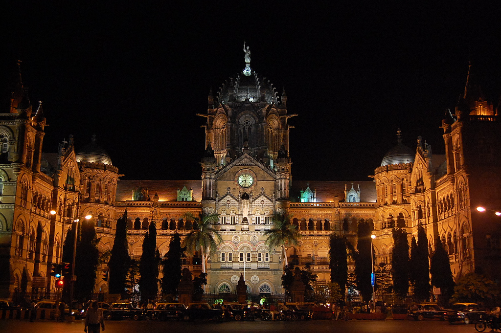 뭄바이 도시 벽지,밤,건축물,시티,건물,마을 광장