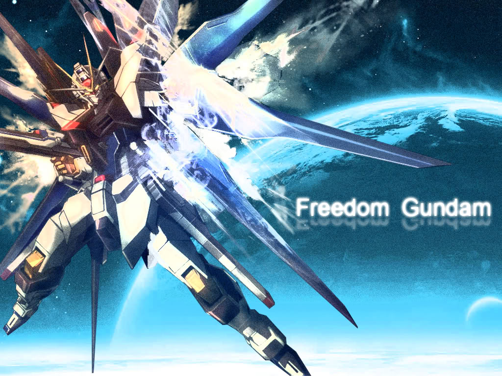 strike freedom gundam wallpaper,cg artwork,mecha,anime,sky,graphic design