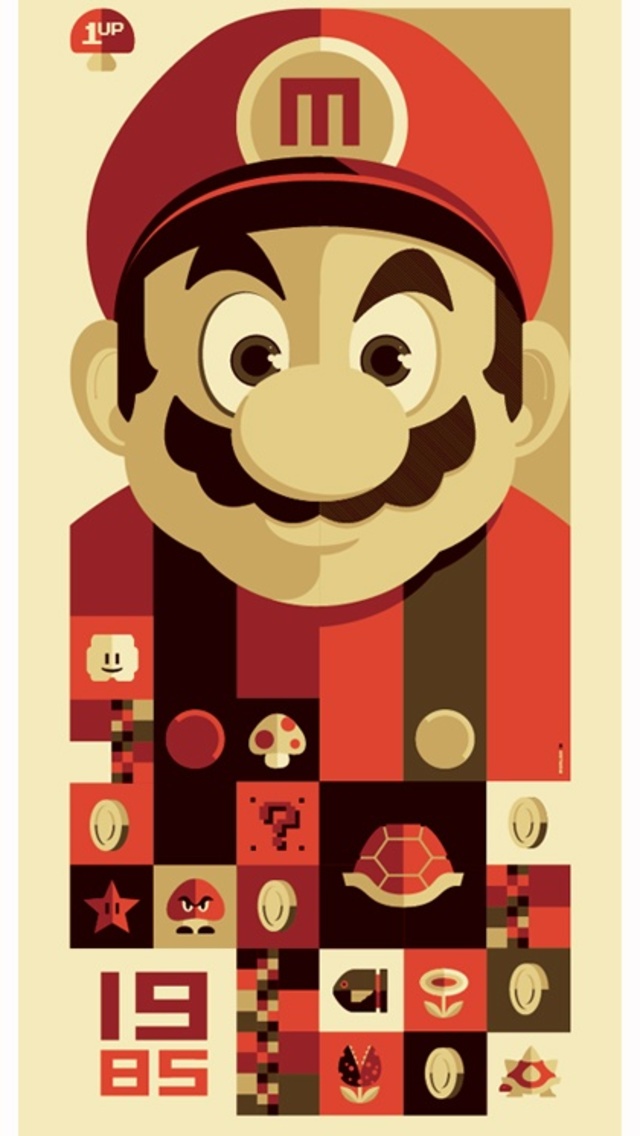 mario telefon wallpaper,karikatur,poster,illustration,erfundener charakter,spiele