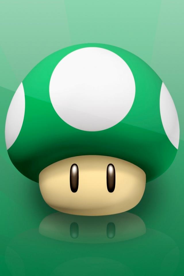 mario phone wallpaper,green,mushroom,cartoon,illustration,clip art