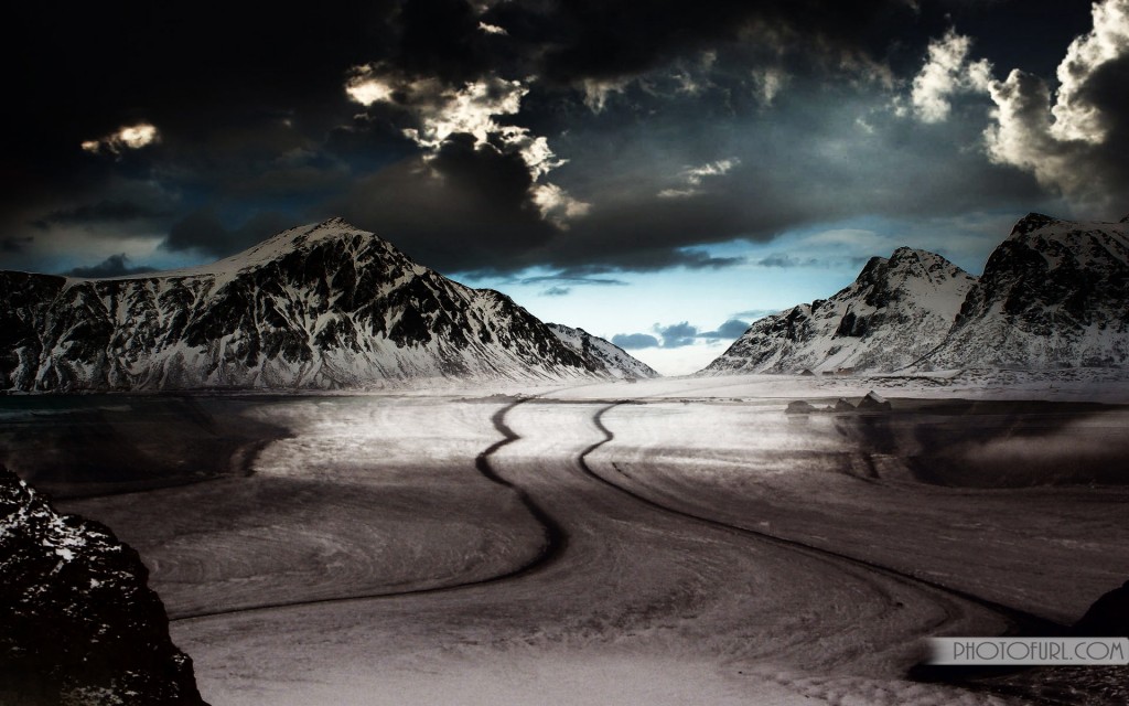 dunkle wintertapete,natur,natürliche landschaft,himmel,berg,wolke